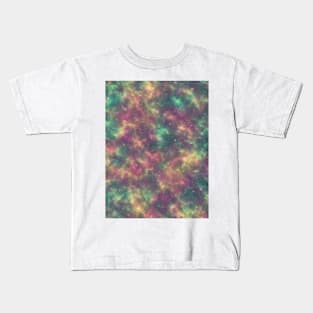 Pastel Galaxy Drift: Calming Celestial Patterns Kids T-Shirt